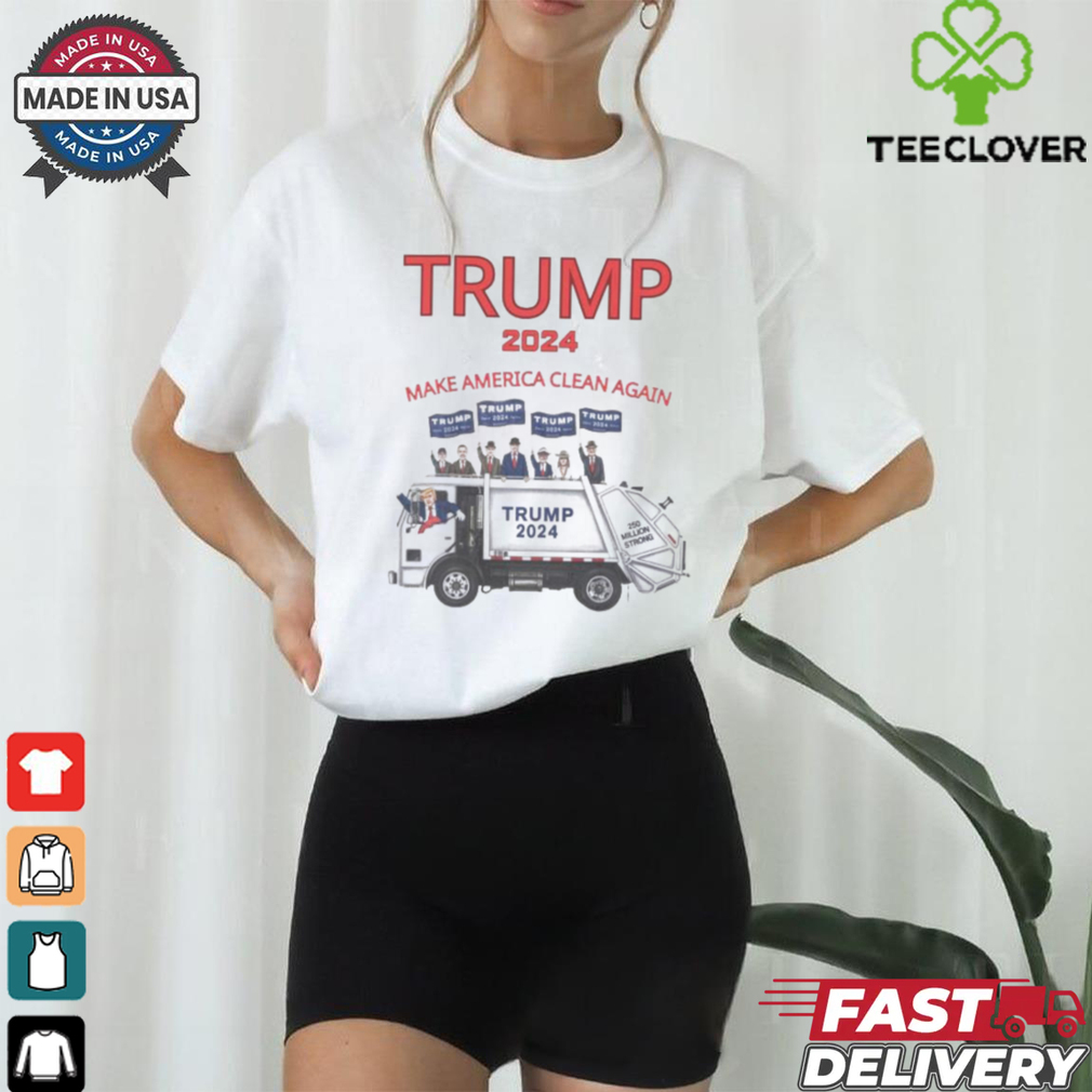 Trump 2024 garbage truck make America clean again shirt Trump 2024 garbage truck make America clean again shirt