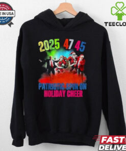 Trump 2025 47 45 Patriotic Spin On Holiday Cheer Inauguration Santa Claus shirt