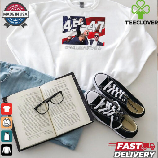 Trump 45 47 America first shirt