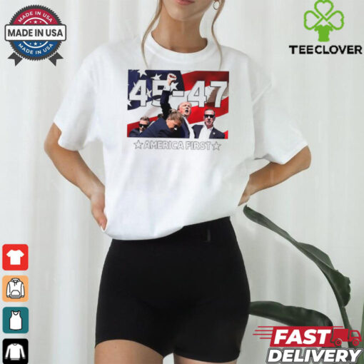 Trump 45 47 America first shirt