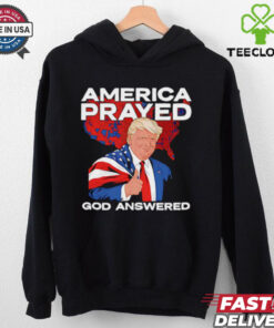 Trump America Prayed God Answered Thumbs Up shirt