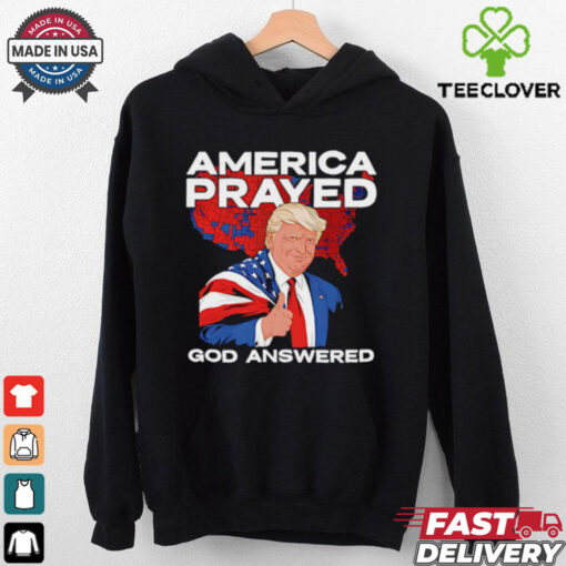 Trump America Prayed God Answered Thumbs Up shirt