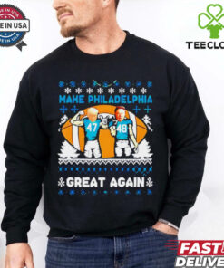 Trump And Elon Musk Make Philadelphia Great Again ugly Christmas shirt