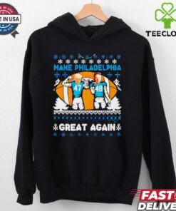 Trump And Elon Musk Make Philadelphia Great Again ugly Christmas shirt