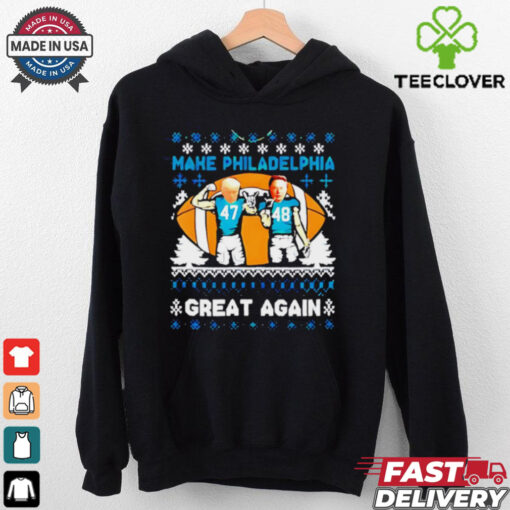 Trump And Elon Musk Make Philadelphia Great Again ugly Christmas shirt