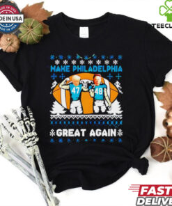 Trump And Elon Musk Make Philadelphia Great Again ugly Christmas shirt