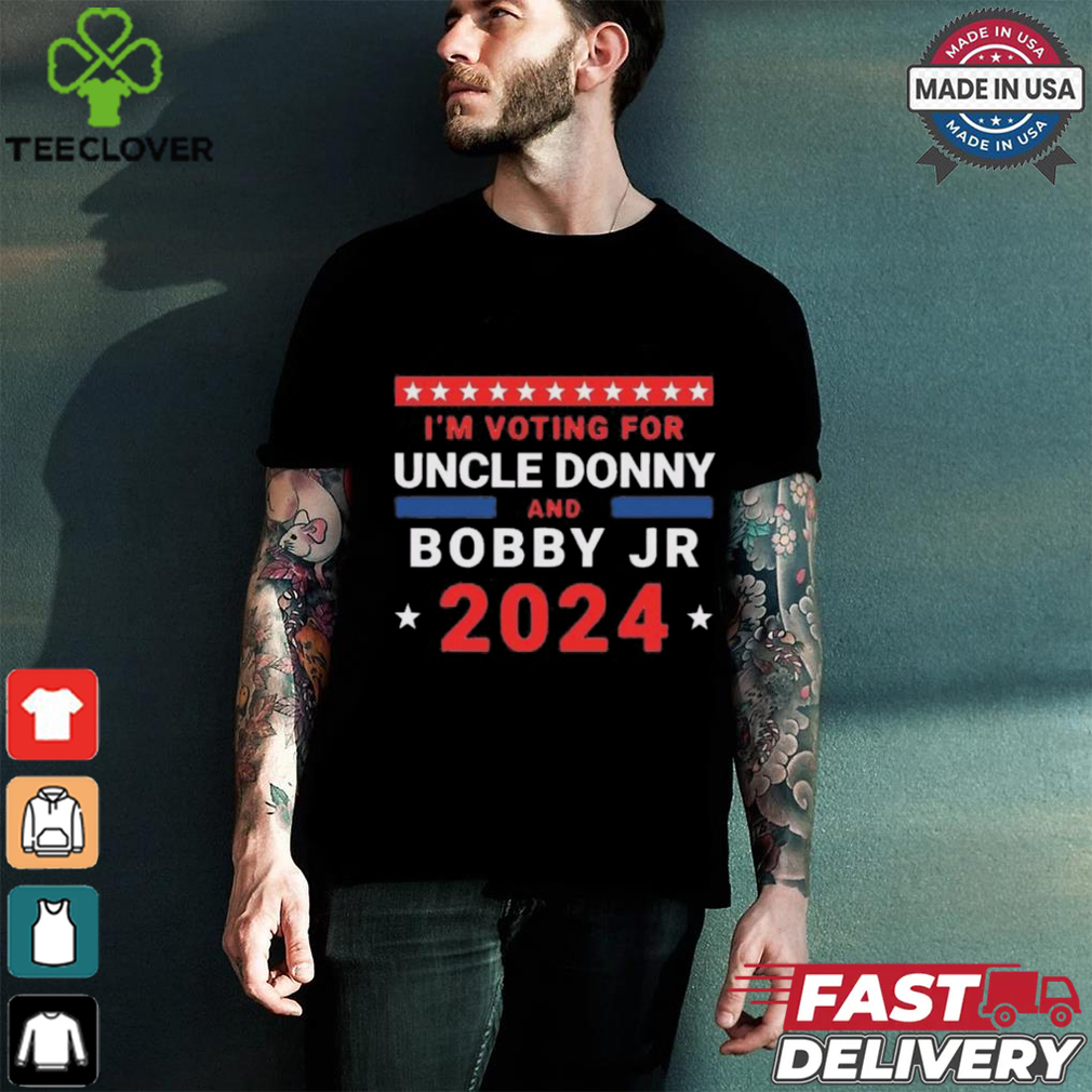 Trump And Kennedy 2024 I’m Voting For Uncle Donny And Bobby Jr T Shirt Trump And Kennedy 2024 I’m Voting For Uncle Donny And Bobby Jr T Shirt