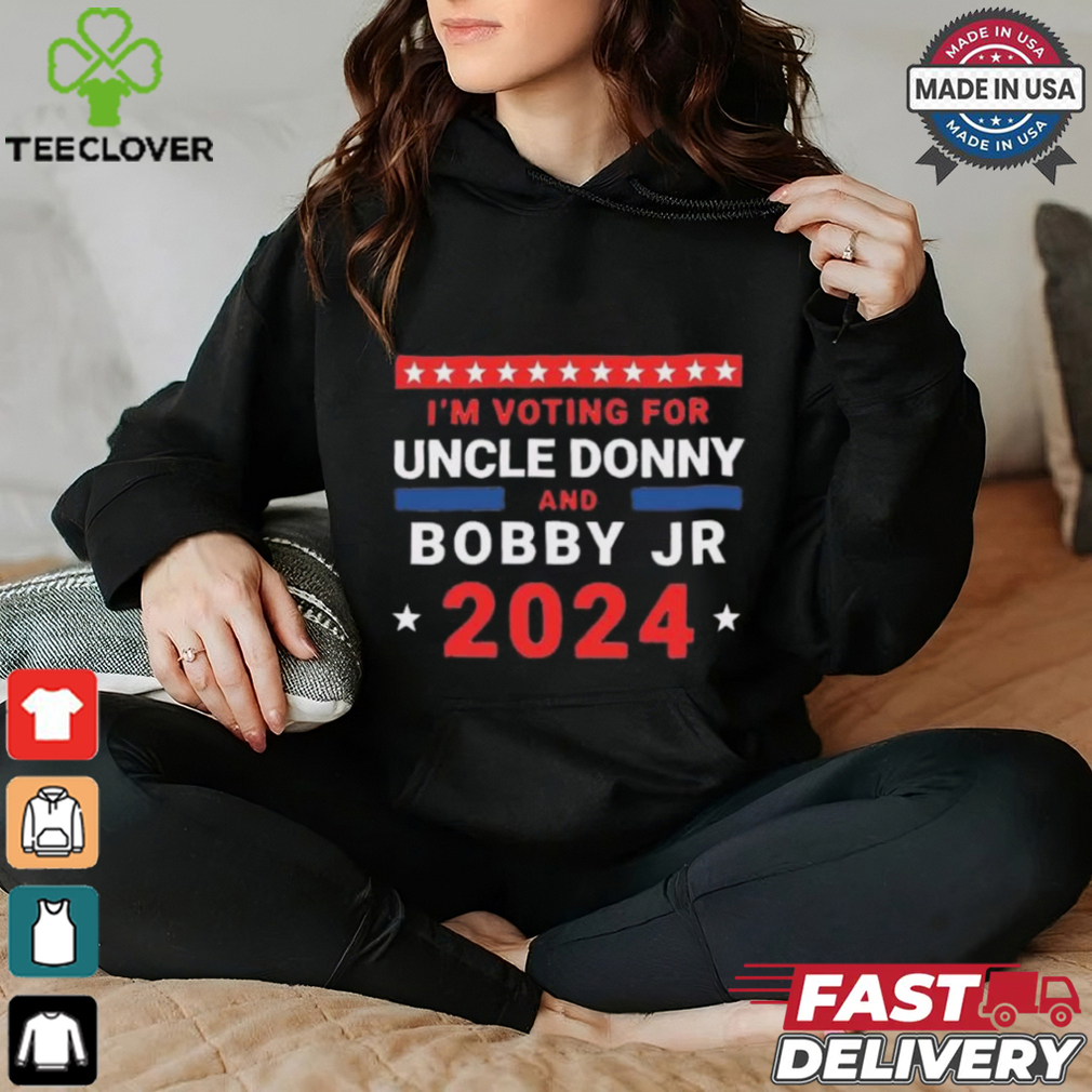 Trump And Kennedy 2024 I’m Voting For Uncle Donny And Bobby Jr T Shirt Trump And Kennedy 2024 I’m Voting For Uncle Donny And Bobby Jr T Shirt