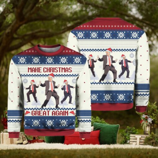 Trump Dance Make Christmas Great Again Ugly Sweater