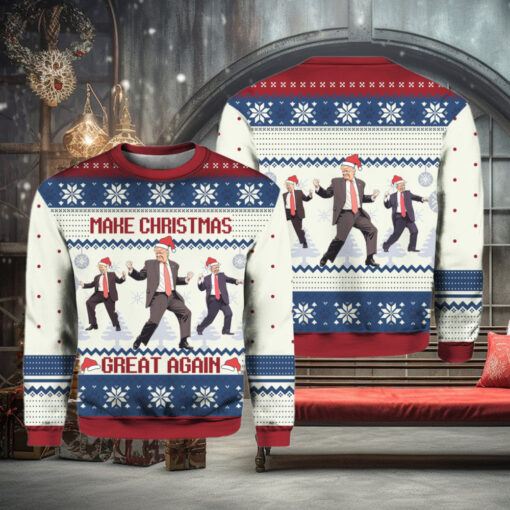 Trump Dance Make Christmas Great Again Ugly Sweater