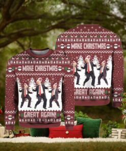 Trump Dancing Make Christmas Great Again Ugly Christmas Sweater Gift For Holiday