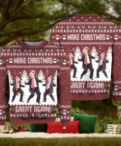 Trump Dancing Make Christmas Great Again Ugly Sweater, Funny Trump Christmas Sweater