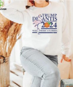 Trump Desantis 2024 Make America Florida Ladies Boyfriend Shirt