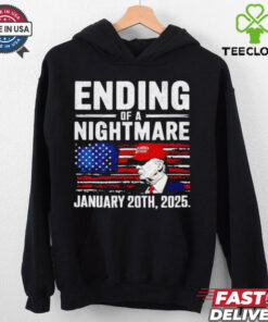 Trump Ending Of A Nightmare January 20th 2025 USA flag shirt