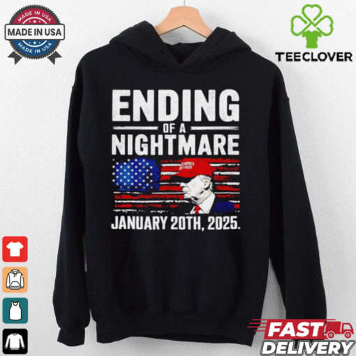 Trump Ending Of A Nightmare January 20th 2025 USA flag shirt
