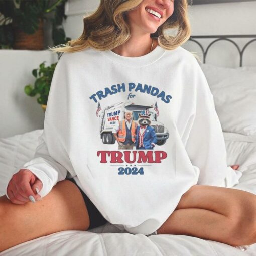 Trump Garbage Trash Pandas for Trump 2024 President For The People Funny WI Rally Garbage Truck Shirt