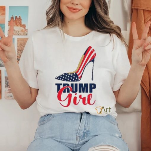 Trump Girl Stilettos High Heel American Flag 2024 Shirt