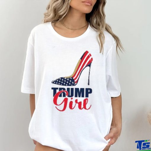 Trump Girl Stilettos High Heel American Flag 2024 Shirt