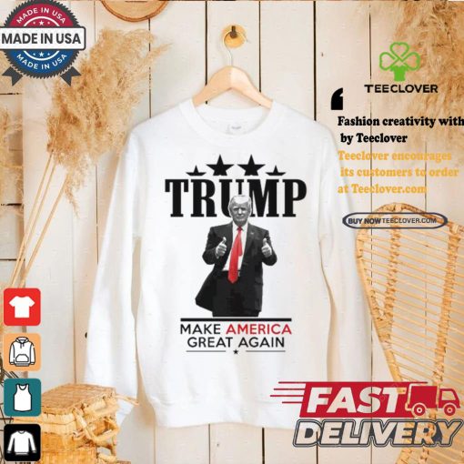 Trump Giving 2 Thumbs Up President Trump Rally T shirt