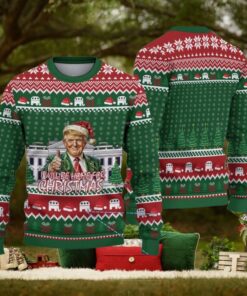Trump I’ll Be Home For Christmas Ugly Christmas Sweater