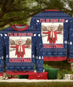 Trump I’ll Be Home for Christmas Ugly Christmas Sweater