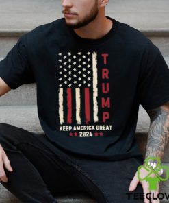 Trump Keep America Great 2024 Stars American Flag T Shirt