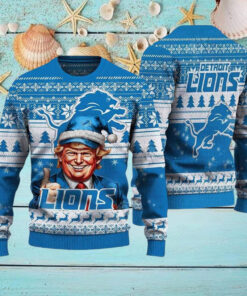 Trump Lions Ugly Christmas Sweater