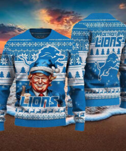 Trump Lions Ugly Christmas Sweater