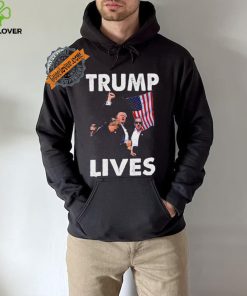Trump Live Trump Shot Fist Pump T Shirt