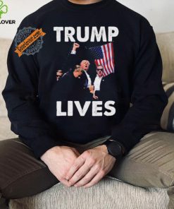 Trump Live Trump Shot Fist Pump T Shirt