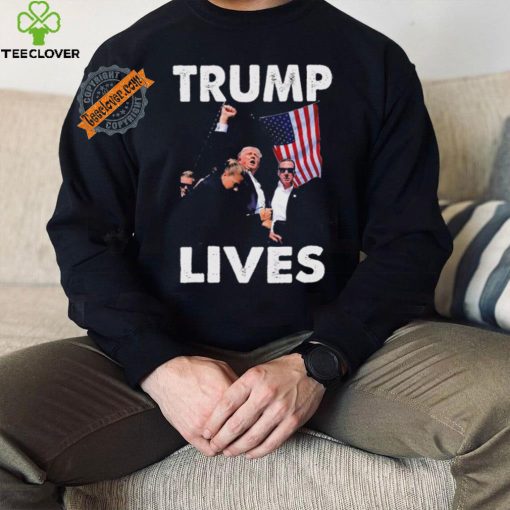 Trump Live Trump Shot Fist Pump T Shirt