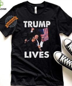 Trump Live Trump Shot Fist Pump T Shirt