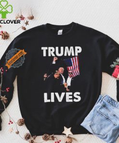 Trump Live Trump Shot Fist Pump T Shirt