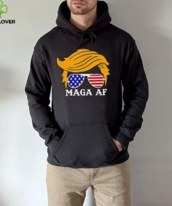 Trump MAGA AF Parody Orange Hair Glasses Shirt