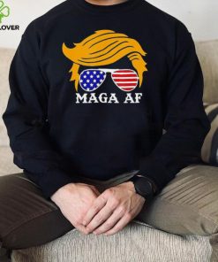 Trump MAGA AF Parody Orange Hair Glasses Shirt