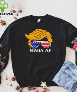 Trump MAGA AF Parody Orange Hair Glasses Shirt