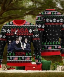 Trump Maga 2024 Ugly Christmas Sweater