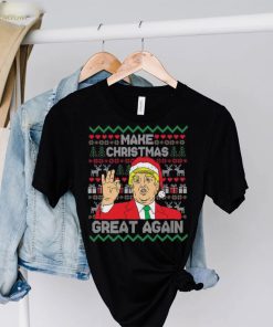 Trump Make Christmas Great Again T Shirt Anti Biden