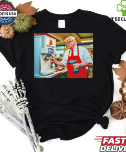 Trump McDonald’s drill baby drill shirt