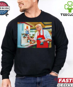 Trump McDonald’s drill baby drill shirt