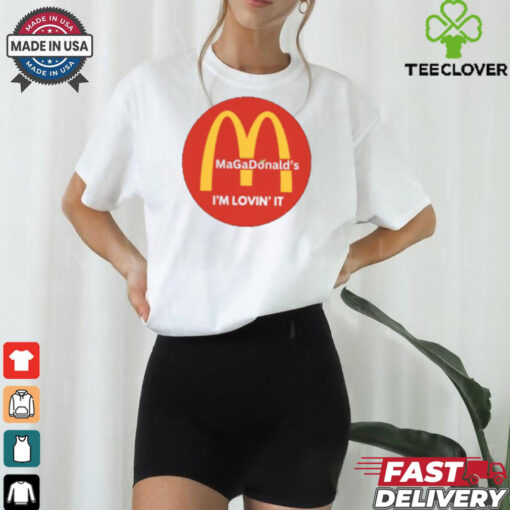 Trump Mcdonalds Shirt Funny Trendy MAGA Lovin’ It, men shirt