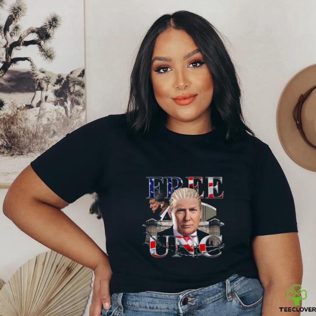 Trump Mugshot Free UNC Shirt Trump Mugshot Free UNC Shirt