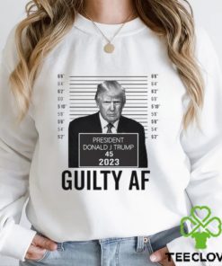 Trump Mugshot GA Guilty Af 2023 Tshirt Trump Guilty af Tshirt Funny Trump Georgia Judge Trial Votes Bella Canvas 3001 Unisex T Shirt