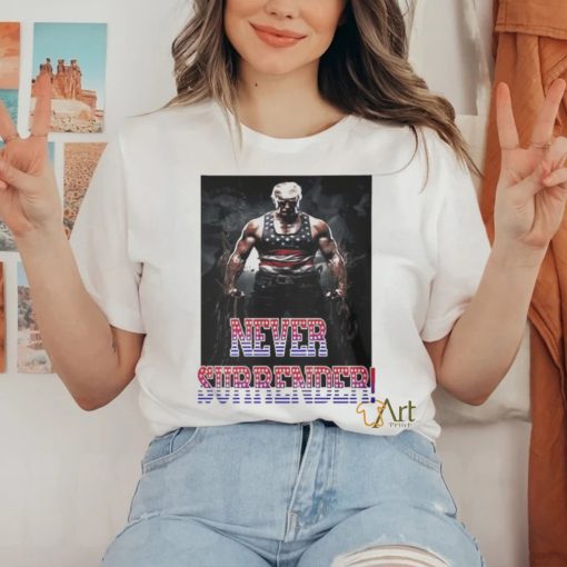 Trump Never Surrender Mugshot Shirt