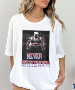 Trump Never Surrender Mugshot Shirt