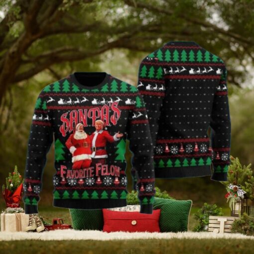 Trump Santa’s Favorite Felon Ugly Christmas Sweater