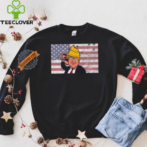 Trump Shooting 2024 USA Flag Meme shirt