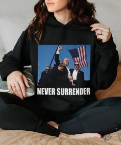 Trump Shot Never Surrender Shirt