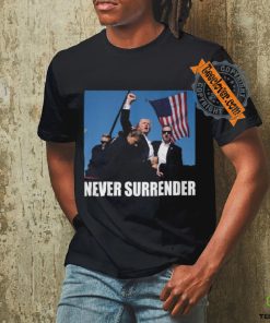 Trump Shot Never Surrender Shirt