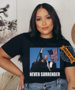 Trump Shot Never Surrender Shirt